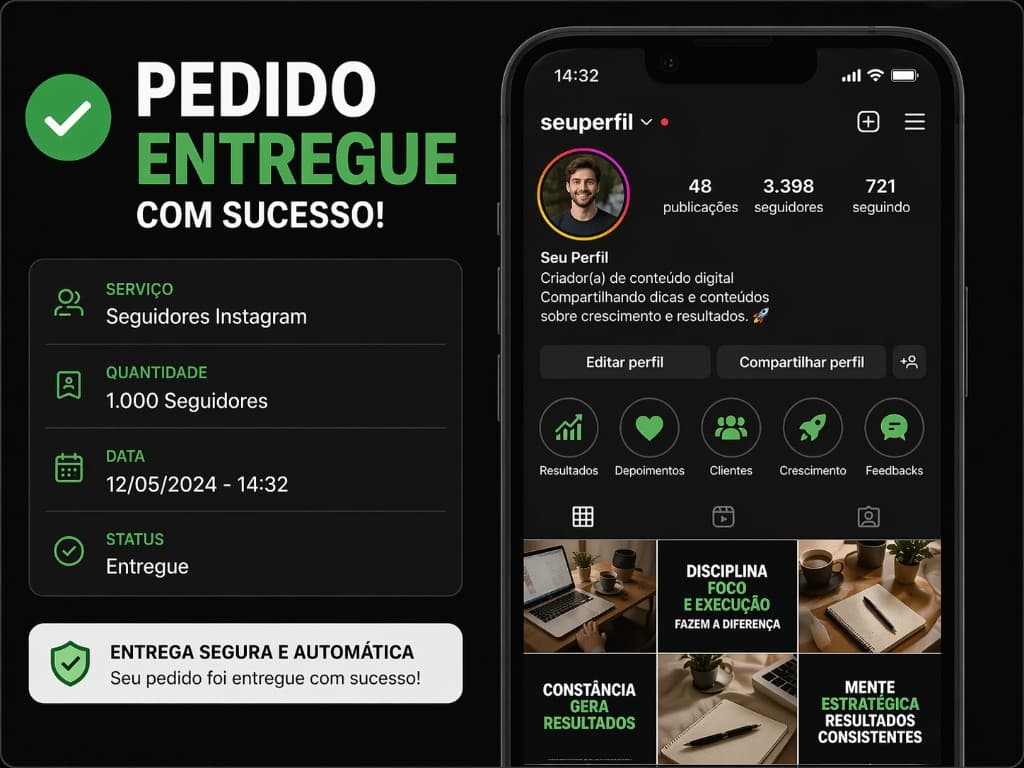 Pedido entregue com sucesso